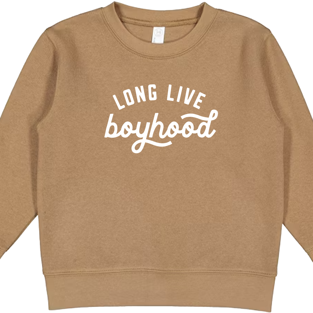 Long Live Boyhood Kids Crew Neck Sweatshirt