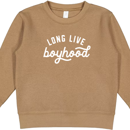 Long Live Boyhood Kids Crew Neck Sweatshirt