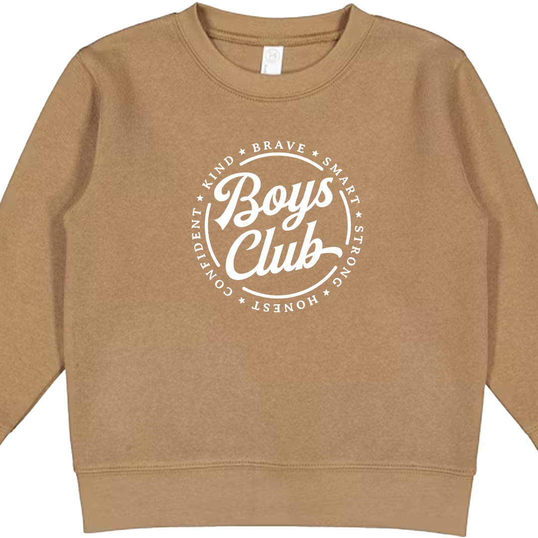 Boys Club Toddler Crew Neck Sweatshirt