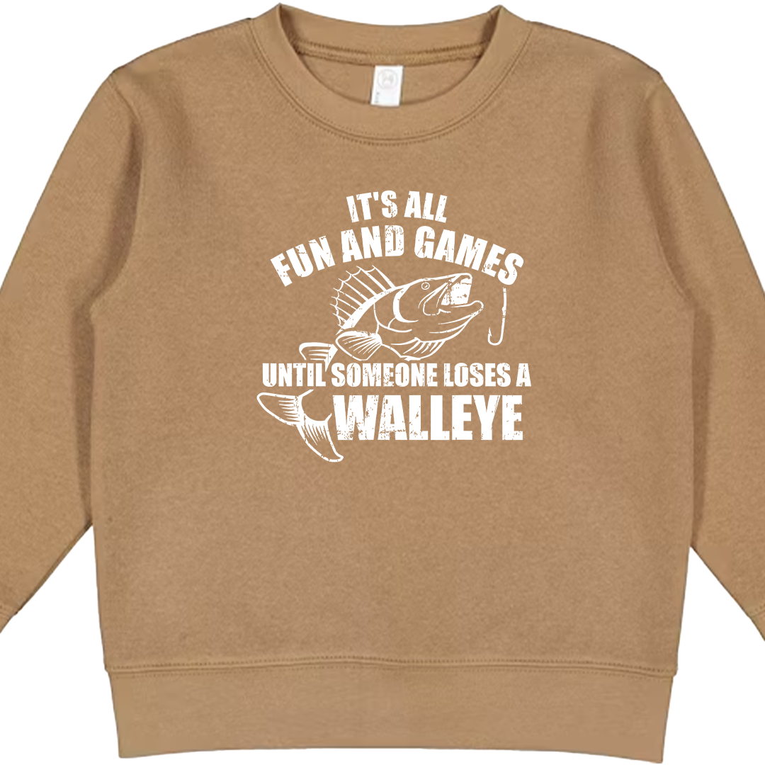 Walleye Games Kids Crew Neck Sweatshirt