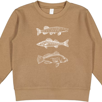 Midwest Fish Kids Crew Neck Sweatshirt
