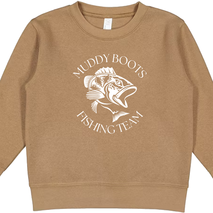 Fishing Team Toddler Crew Neck Sweatshirt