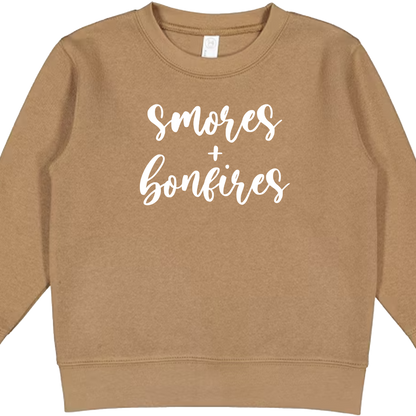 S'mores and Bonfires Toddler Crew Neck Sweatshirt