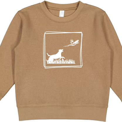 Pheasant Flush Kids Crew Neck Sweatshirt
