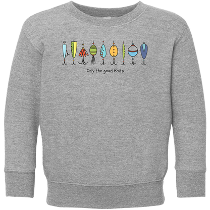 Only The Good Baits Kids Crew Neck Sweatshirt