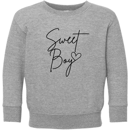 Sweet Boy Toddler Crew Neck Sweatshirt