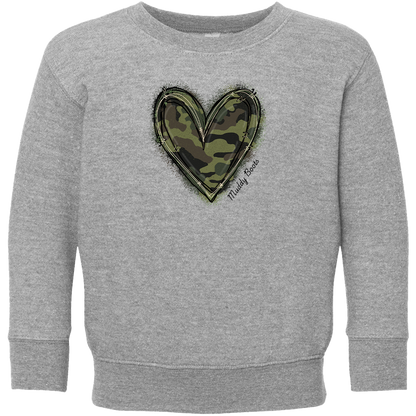 Hidden Heart Toddler Crew Neck Sweatshirt