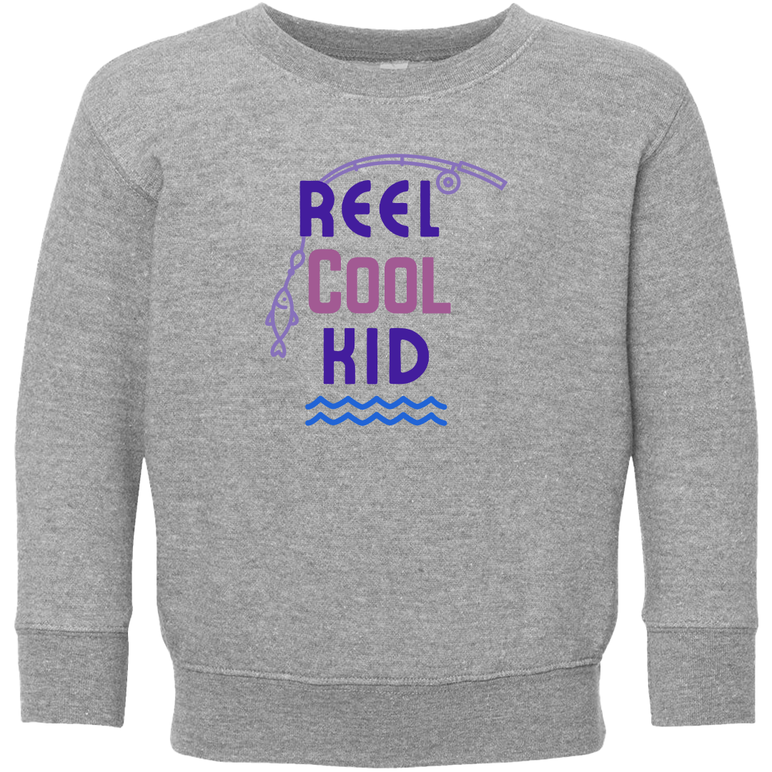 Reel Cool Kid Toddler Crew Neck Sweatshirt