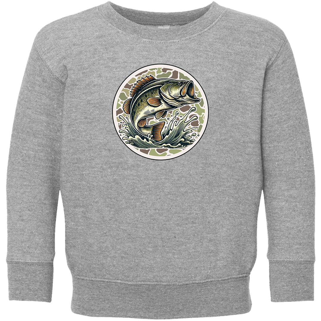 Jumping Bass Kids Crew Neck Sweatshirt