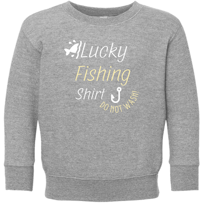 Lucky Fishing Shirt Toddler Crew Neck Sweatshirt