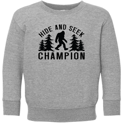 Hide and Seek Sasquatch Kids Crew Neck Sweatshirt