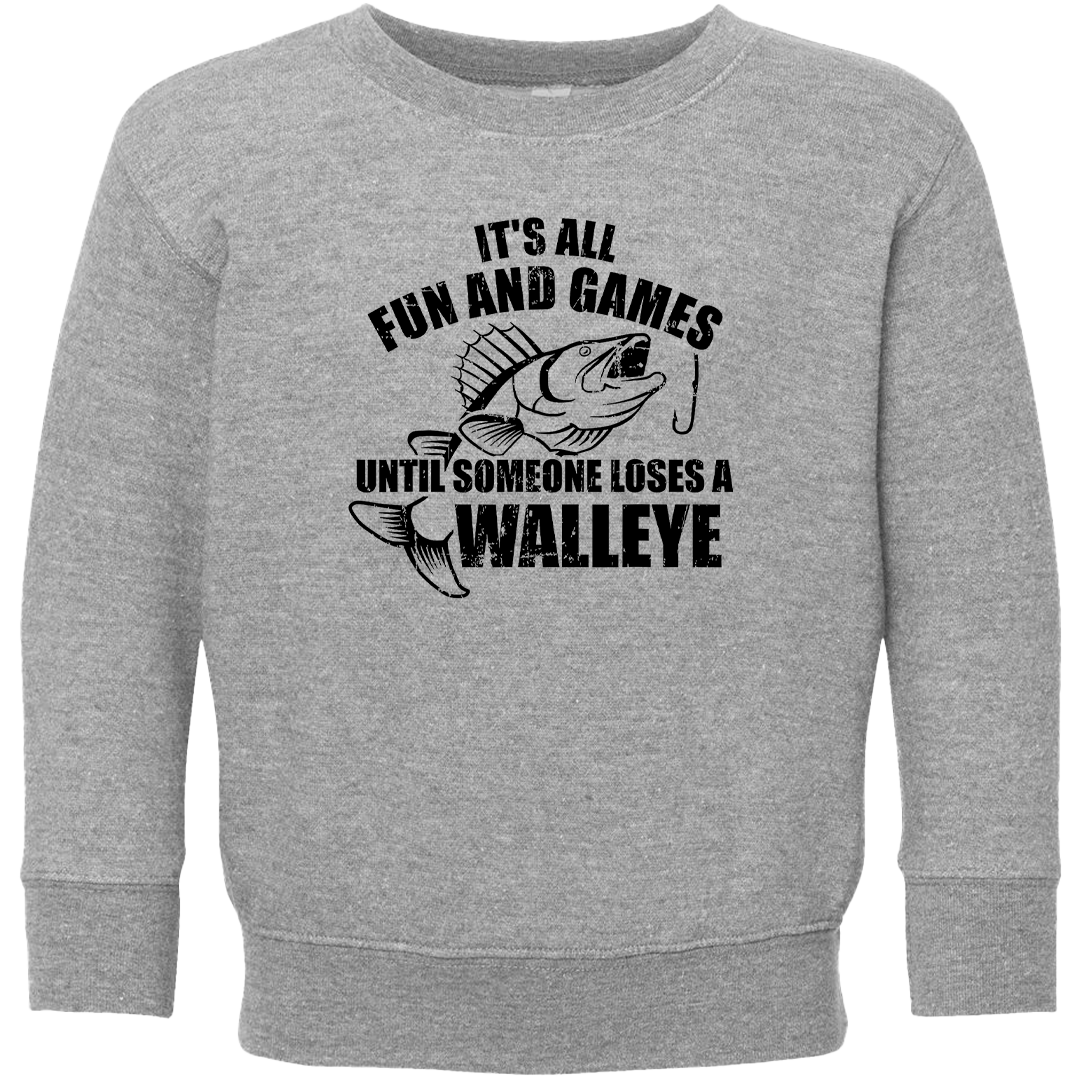 Walleye Games Kids Crew Neck Sweatshirt