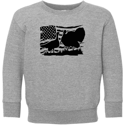 Turkey Flag Kids Crew Neck Sweatshirt