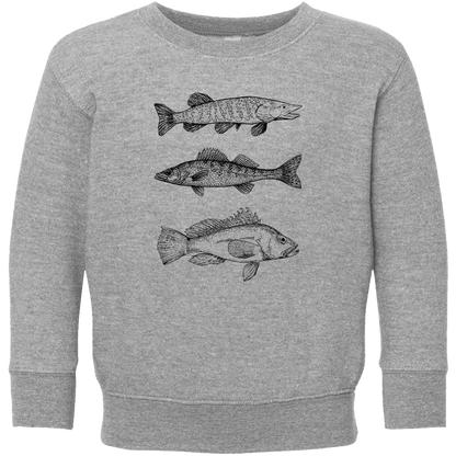 Midwest Fish Toddler Crew Neck Sweatshirt
