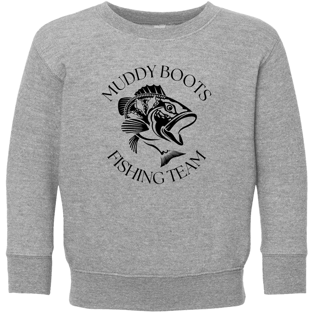 Fishing Team Kids Crew Neck Sweatshirt