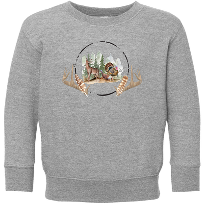Bucks And Beards Toddler Crew Neck Sweatshirt