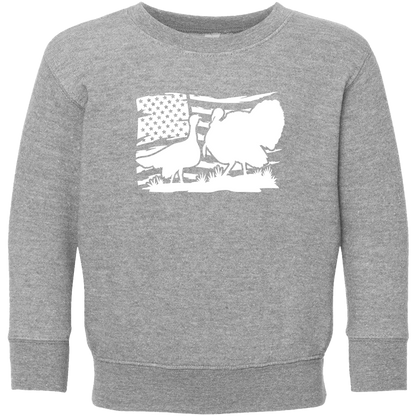 Turkey Flag Toddler Crew Neck Sweatshirt
