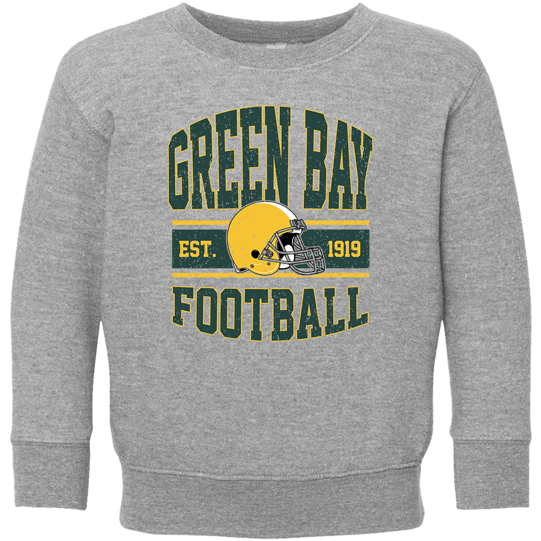 Green Bay Football Toddler Crew Neck Sweatshirt