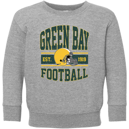 Green Bay Football Toddler Crew Neck Sweatshirt