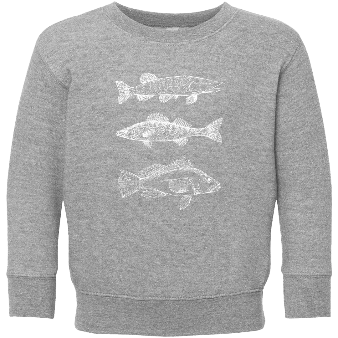 Midwest Fish Toddler Crew Neck Sweatshirt