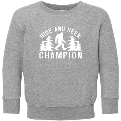 Hide and Seek Sasquatch Kids Crew Neck Sweatshirt