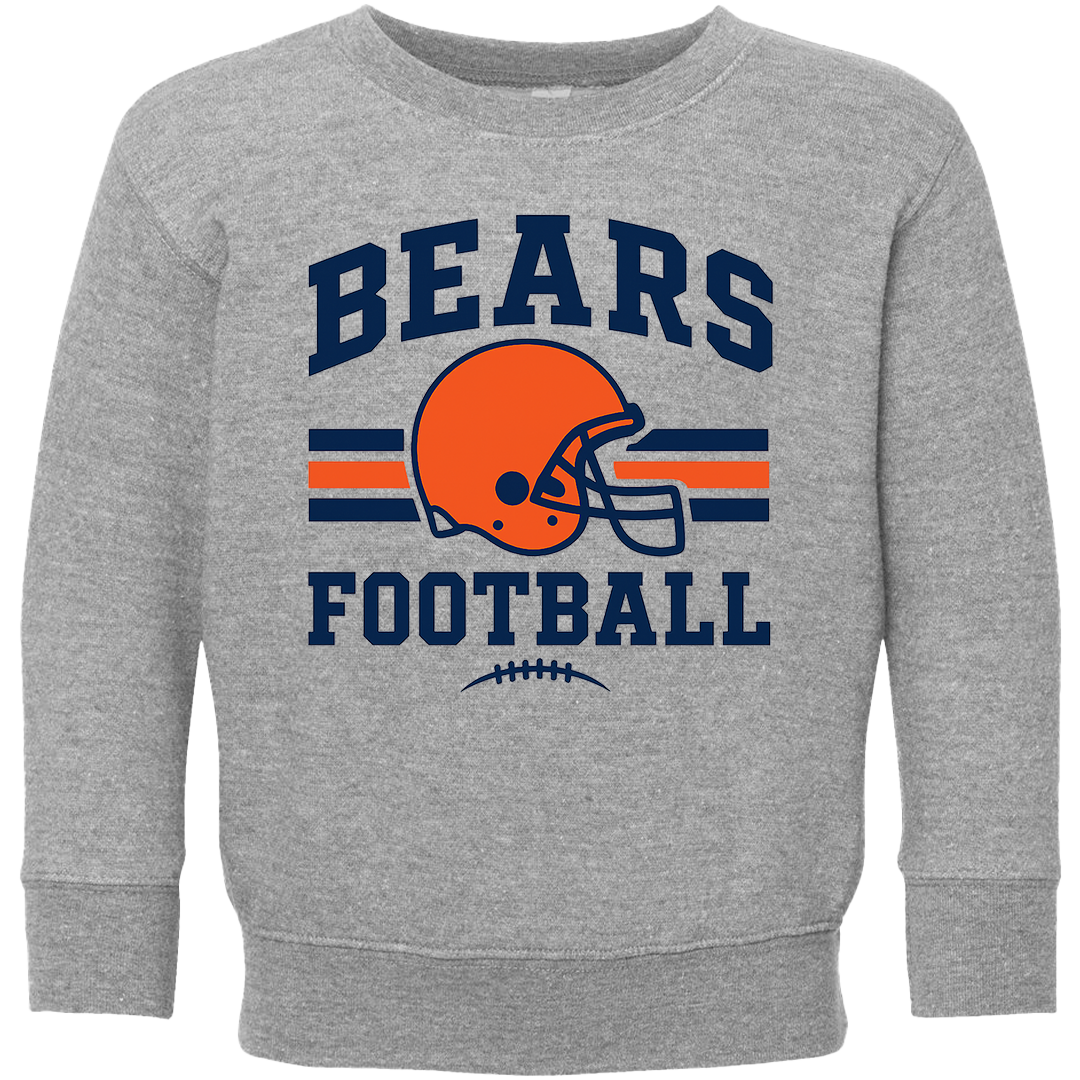 Bears Football Toddler Crew Neck Sweatshirt