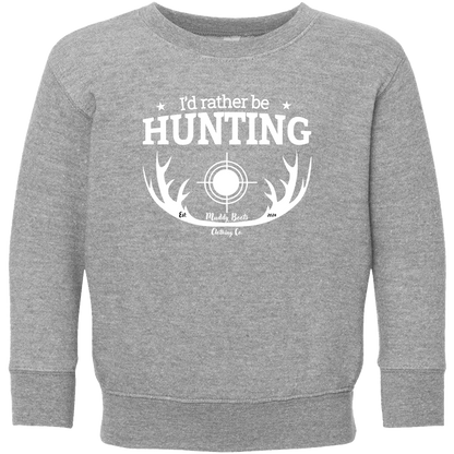 I'd Rather Be Hunting Kids Crew Neck Sweatshirt
