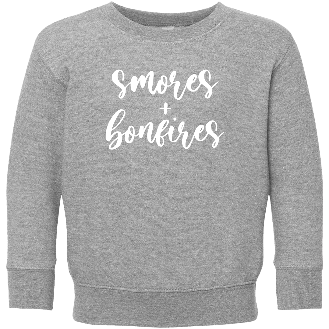S'mores And Bonfires Kids Crew Neck Sweatshirt