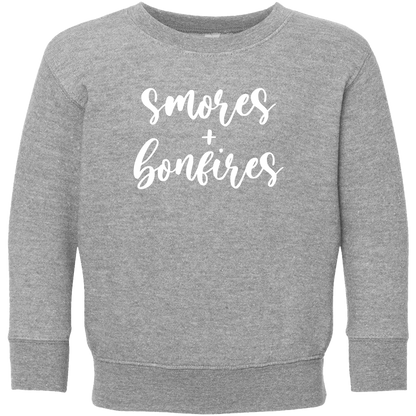 S'mores And Bonfires Kids Crew Neck Sweatshirt