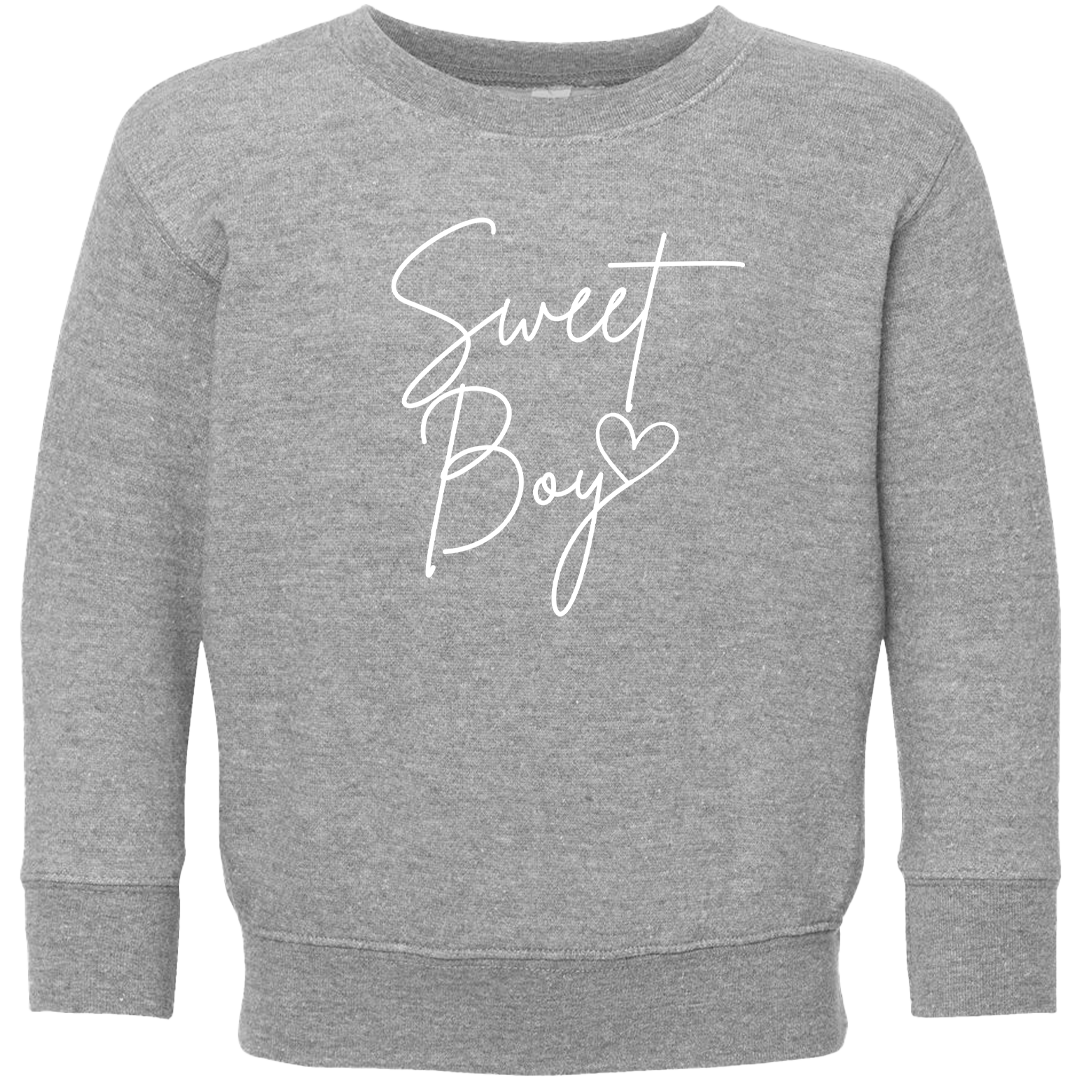Sweet Boy Toddler Crew Neck Sweatshirt