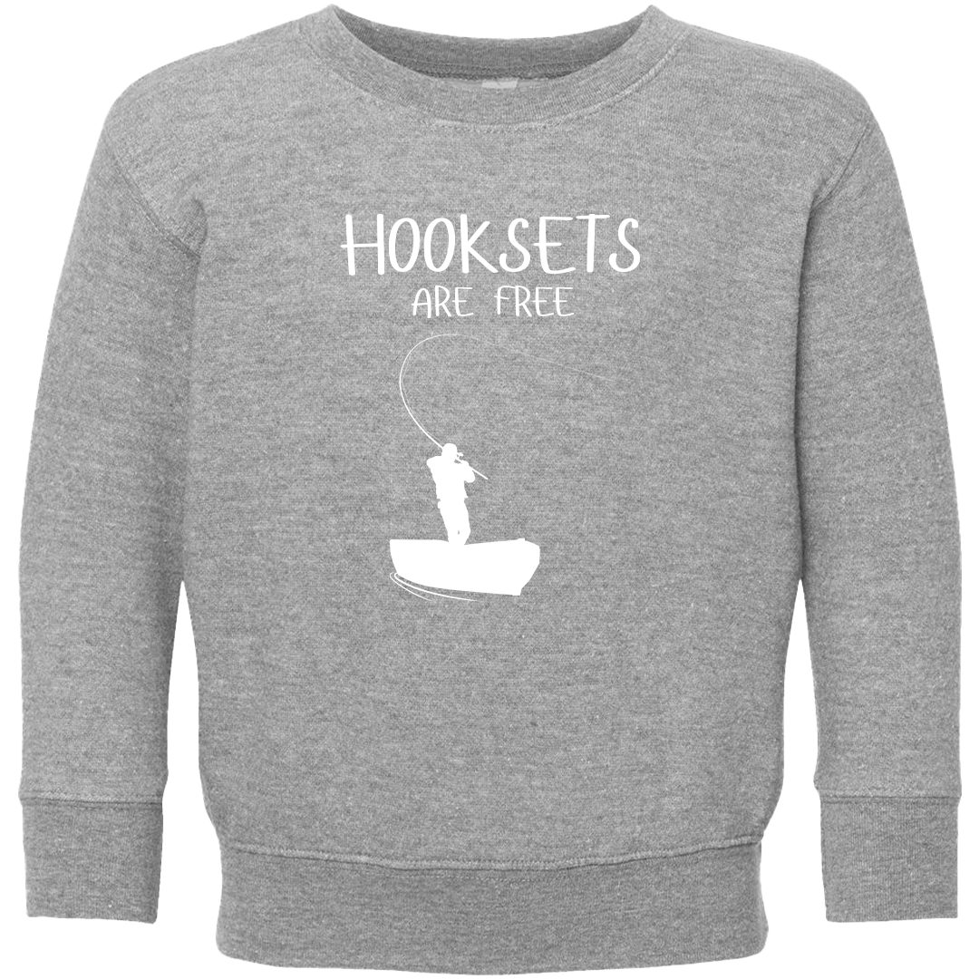 Hooksets Are Free Kids Crew Neck Sweatshirt