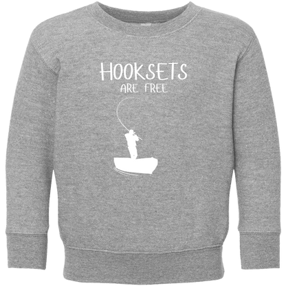 Hooksets Are Free Kids Crew Neck Sweatshirt