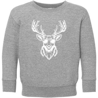 Cool Deer Toddler Crew Neck Sweatshirt