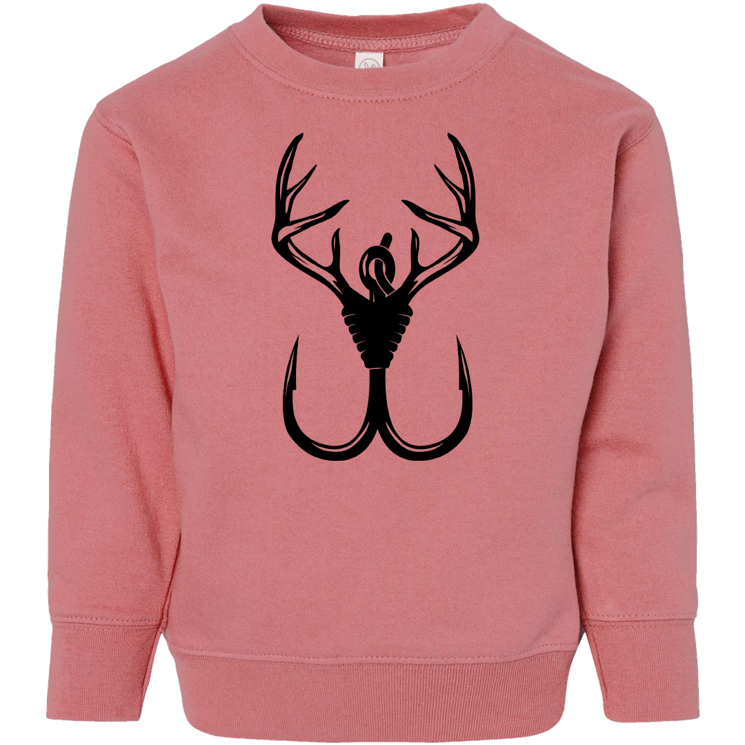 Antler Hook Toddler Crew Neck Sweatshirt