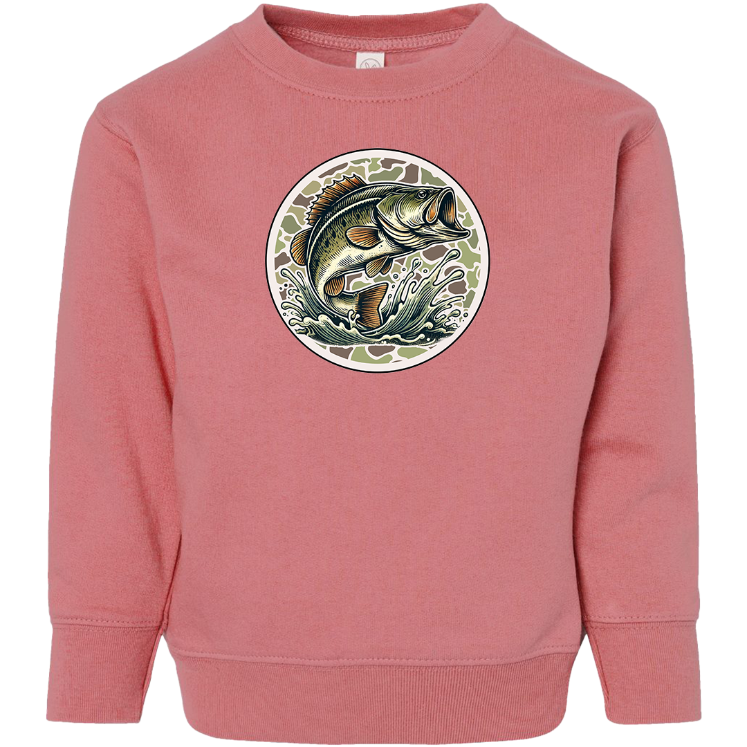 Jumping Bass Kids Crew Neck Sweatshirt