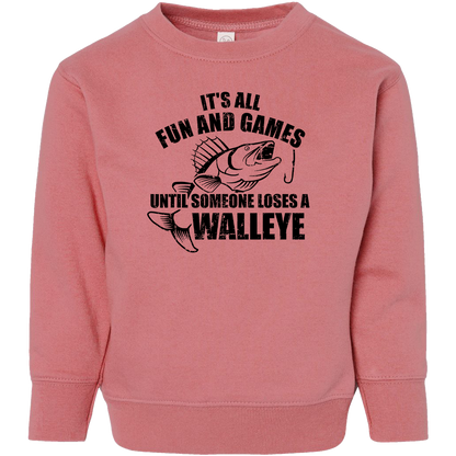 Walleye Games Toddler Crew Neck Sweatshirt