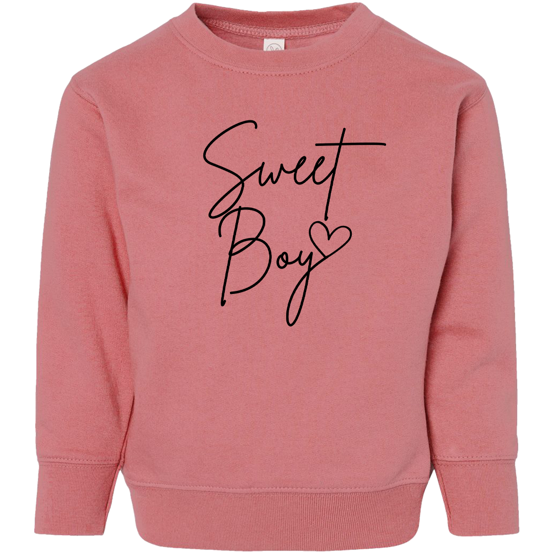 Sweet Boy Kids Crew Neck Sweatshirt
