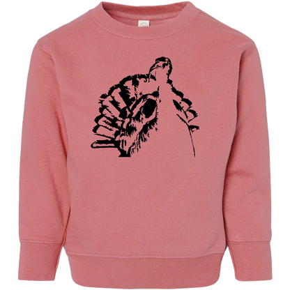 Turkey Contour Toddler Crew Neck Sweatshirt