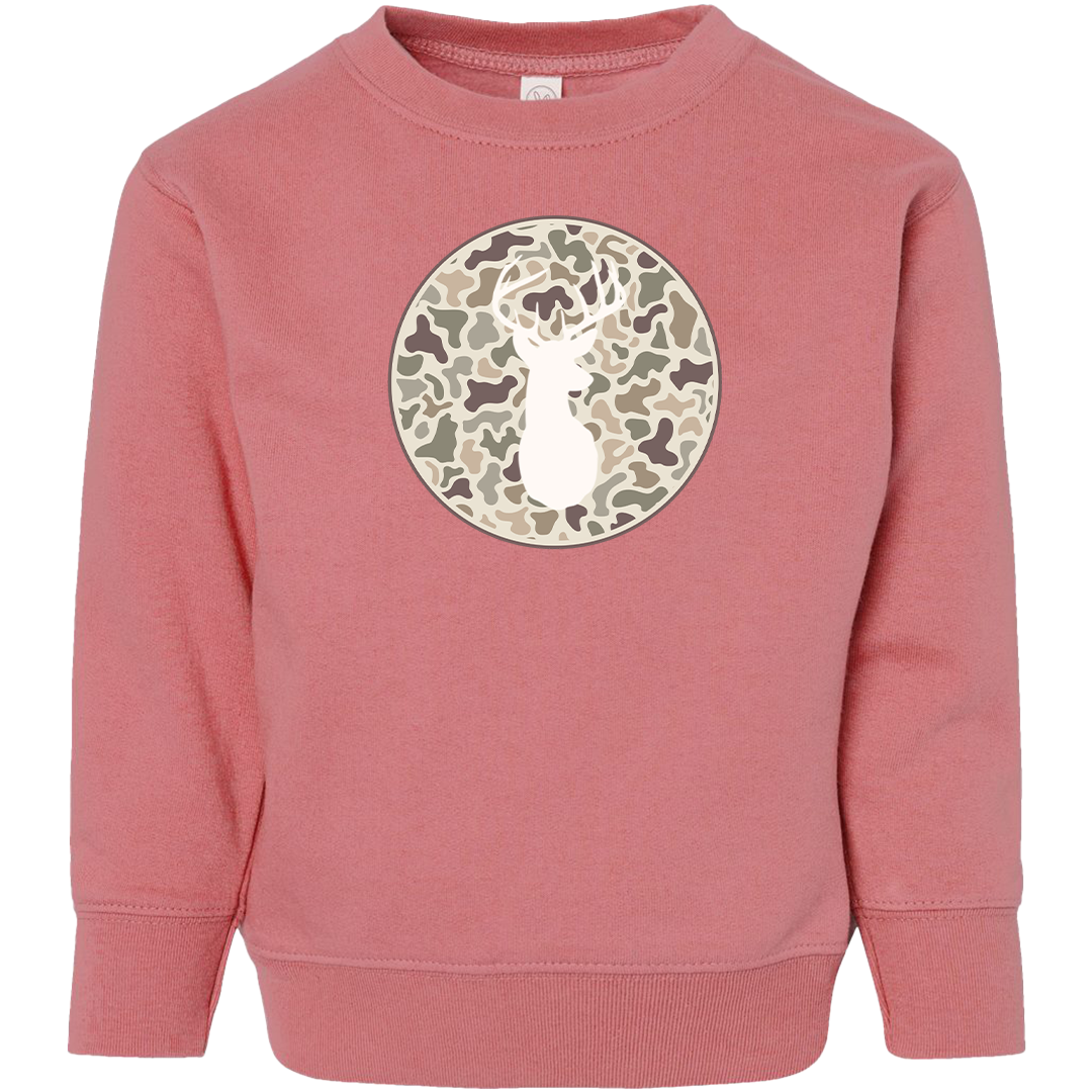 Whitetail Toddler Crew Neck Sweatshirt