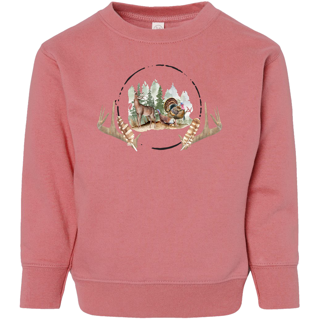 Bucks And Beards Kids Crew Neck Sweatshirt