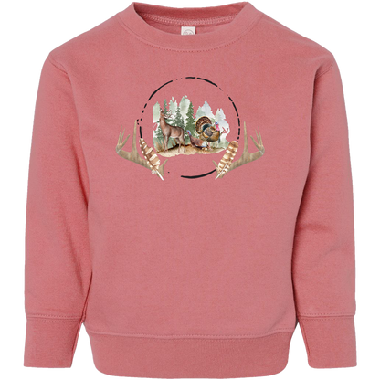 Bucks And Beards Kids Crew Neck Sweatshirt