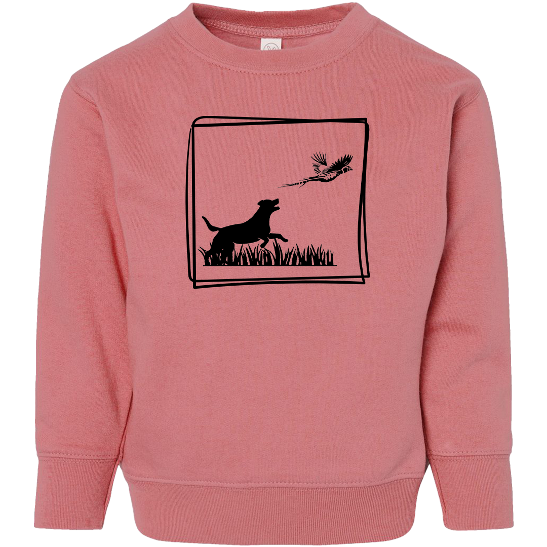 Pheasant Flush Kids Crew Neck Sweatshirt