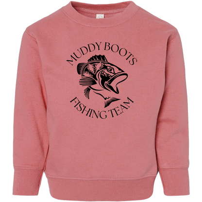 Fishing Team Kids Crew Neck Sweatshirt