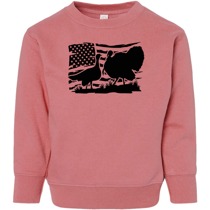 Turkey Flag Kids Crew Neck Sweatshirt