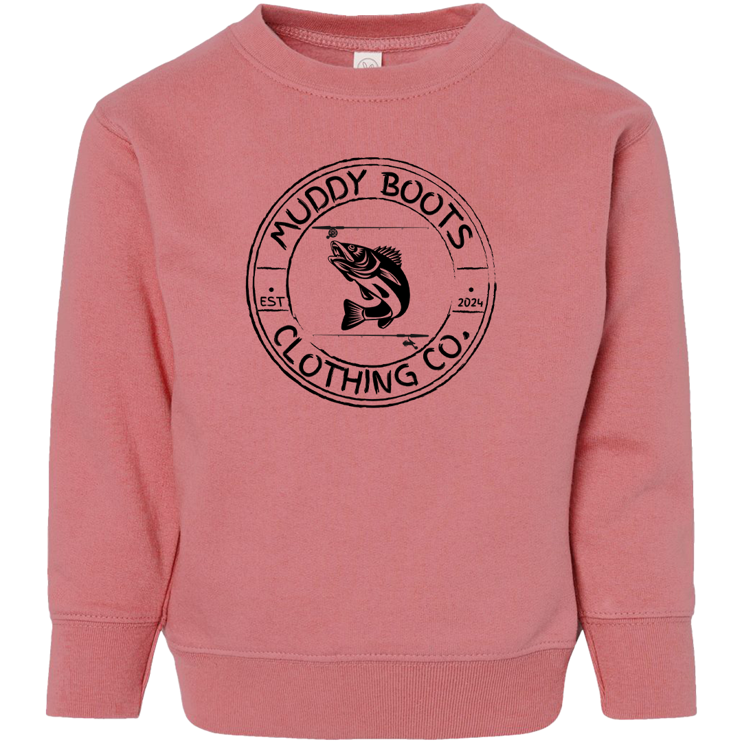 Rod Bending Kids Crew Neck Sweatshirt