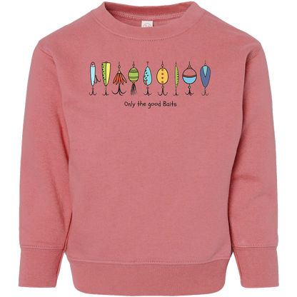 Only The Good Baits Kids Crew Neck Sweatshirt