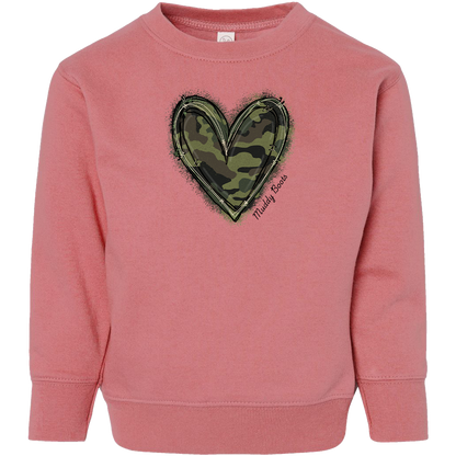 Hidden Heart Toddler Crew Neck Sweatshirt