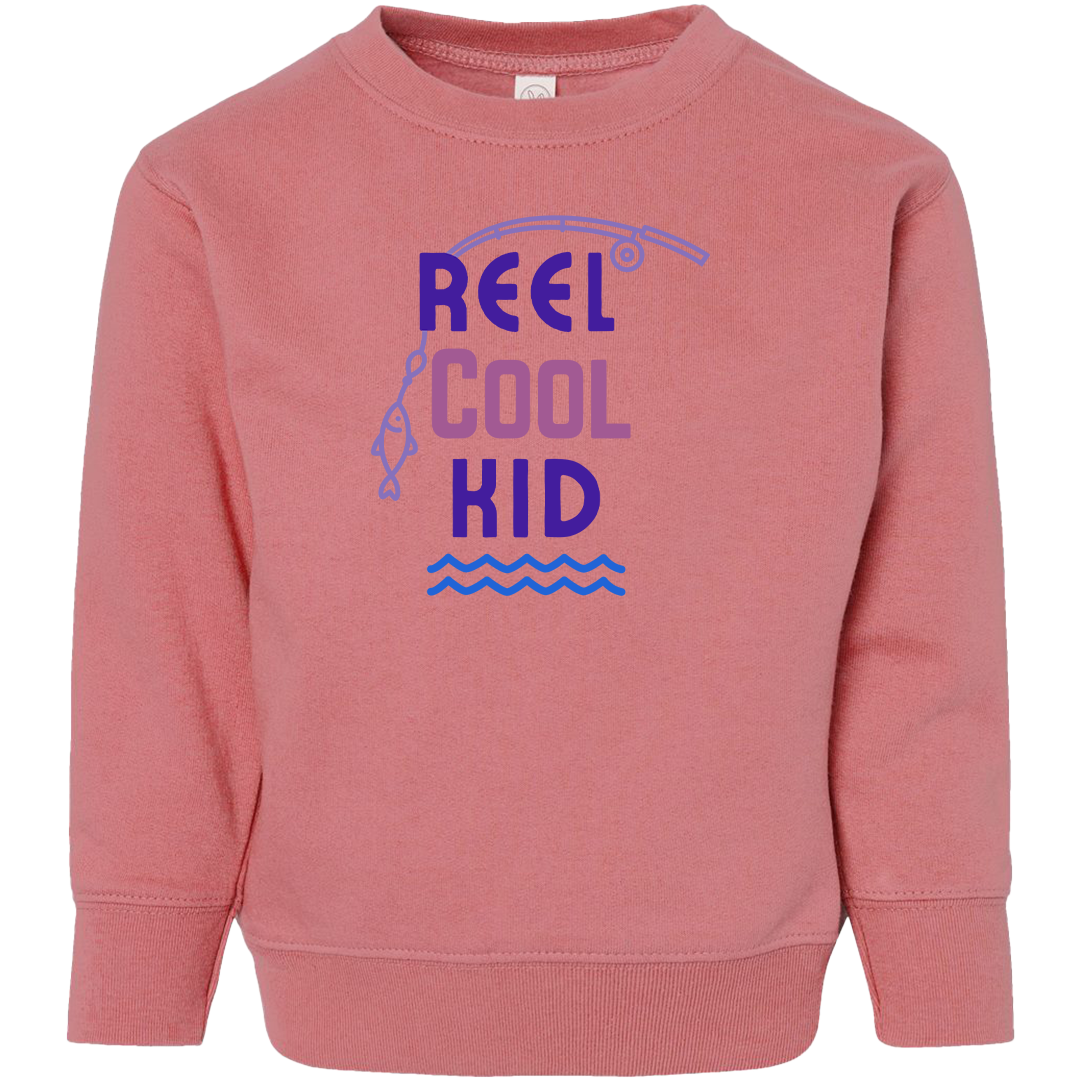 Reel Cool Kid Toddler Crew Neck Sweatshirt