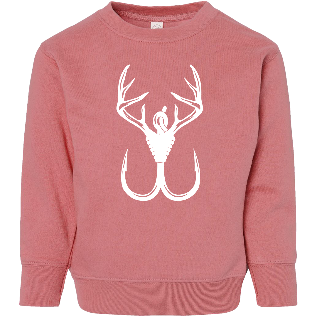 Antler Hook Toddler Crew Neck Sweatshirt