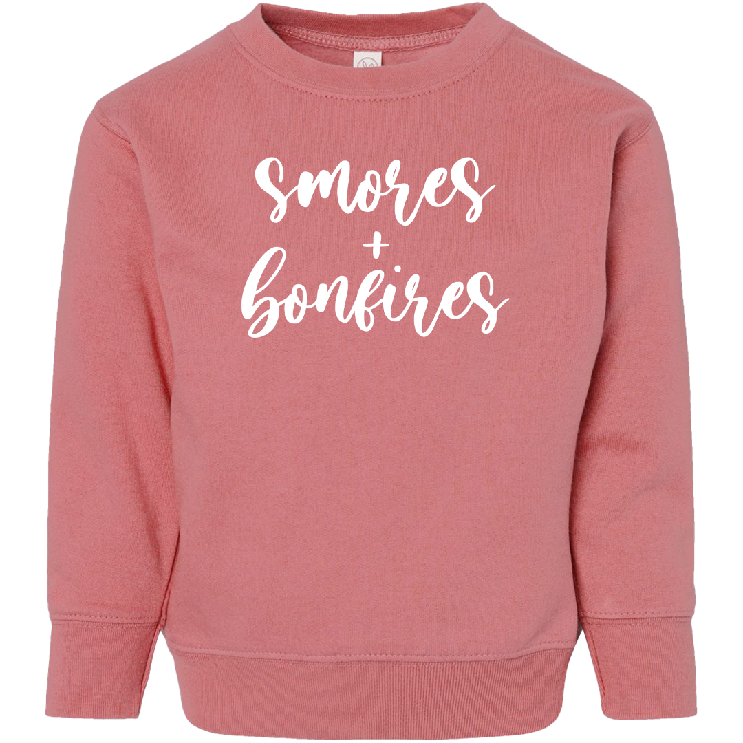 S'mores and Bonfires Toddler Crew Neck Sweatshirt
